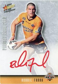2009 Select NRL Champions - Promos #HFS46 Robbie Farah Front